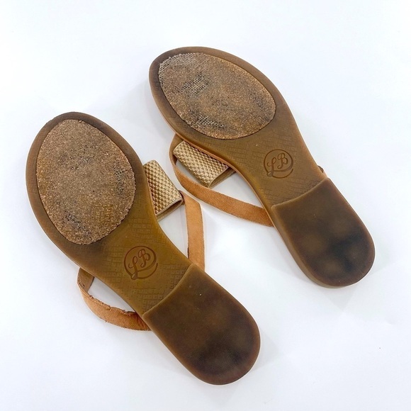 Lucky Brand Tan Gold Sandals Size 5.5 M - Picture 4 of 8